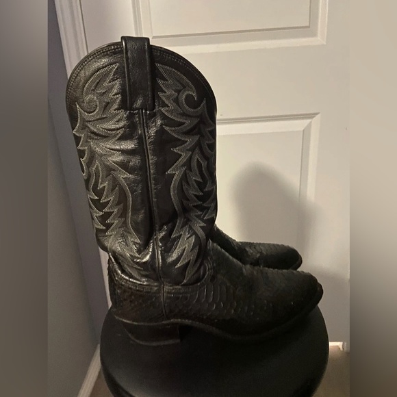 Dan Post Black Python Boots - Picture 5 of 10